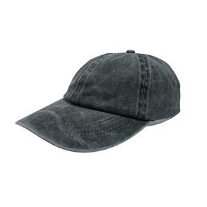 Jenni Washed Black StrapBack Hat - One Size